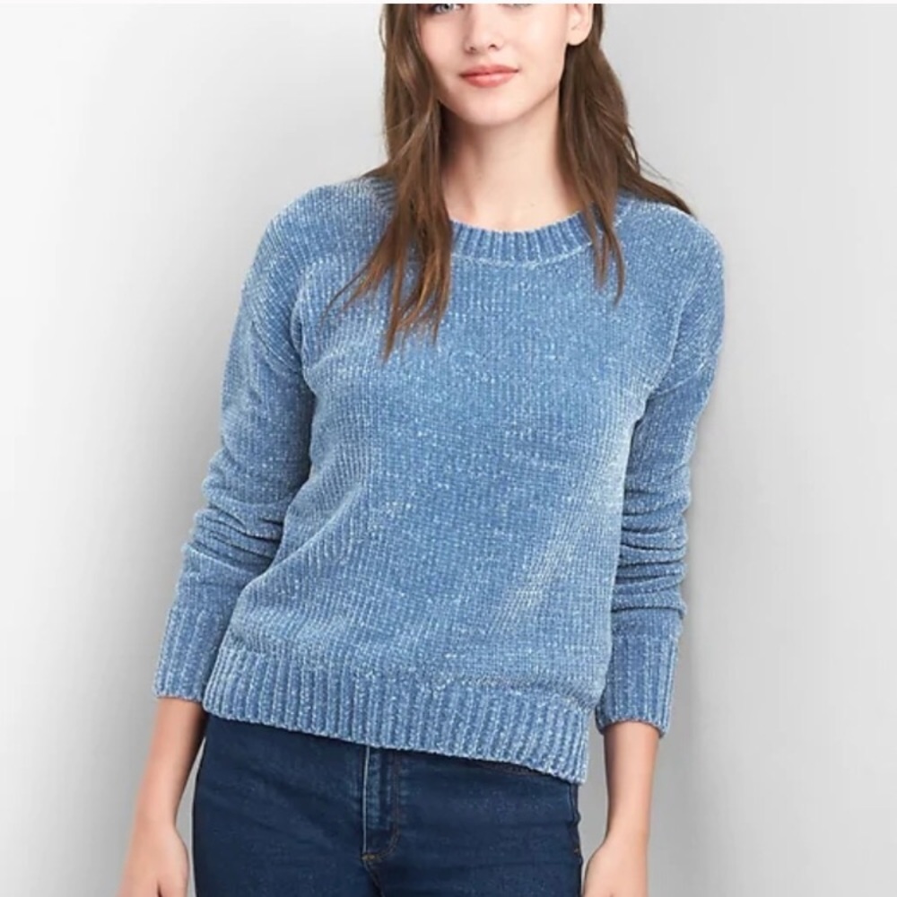 Gap Chenille Blue Sweater